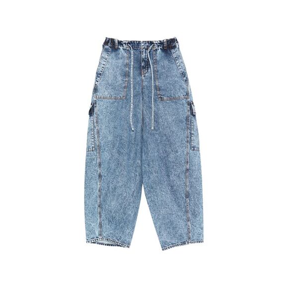 Alaïa Blue Denim - Cropped Jeans Women
